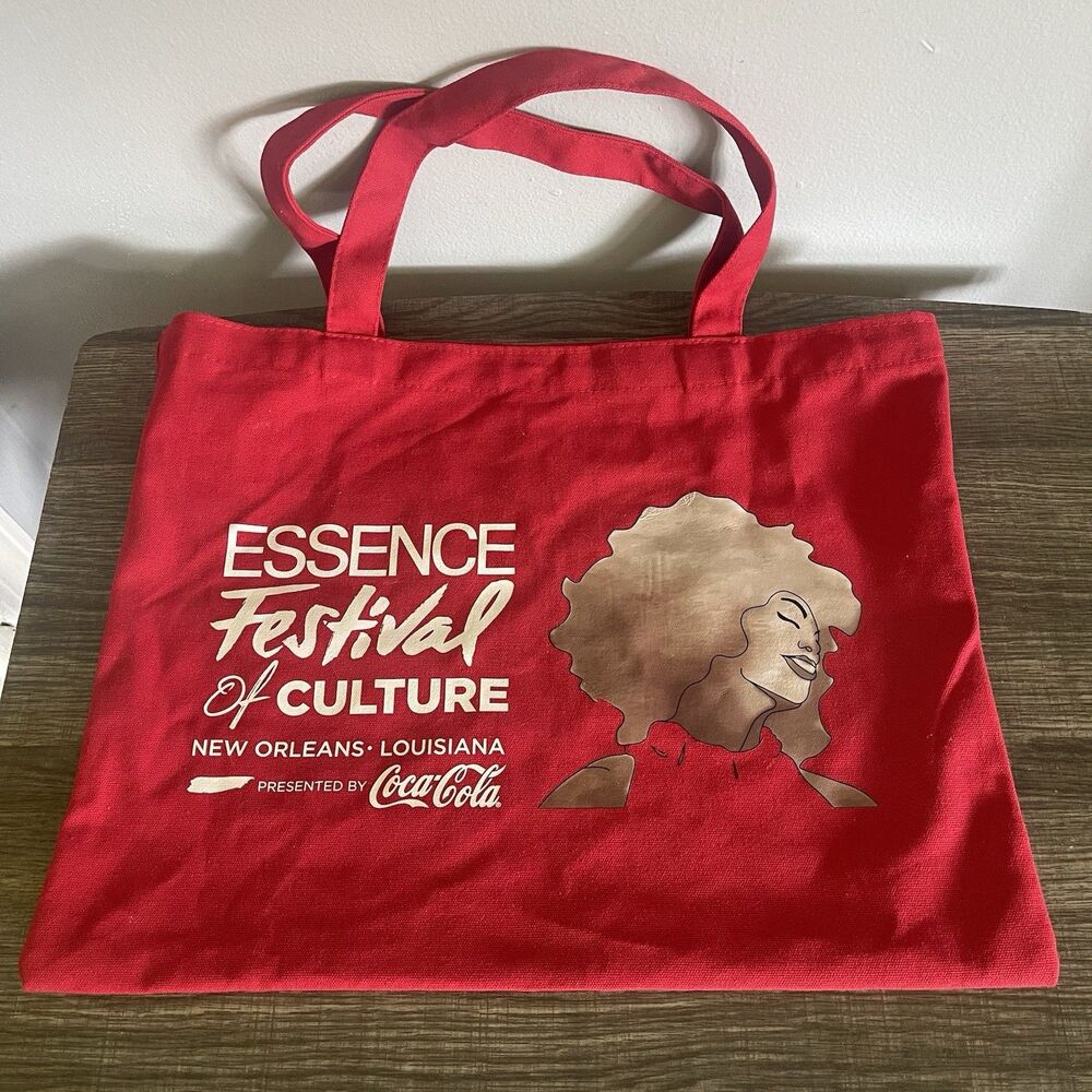 Coca-Cola Red Canvas Tote Bag Purse From Essence Festival Of Culture New Orleans